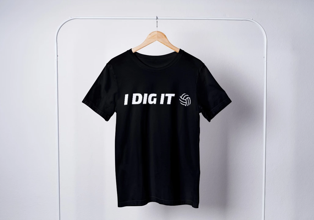 I dig it black cotton tshirt  uploaded by DAS ENTERPRISES on 10/17/2022