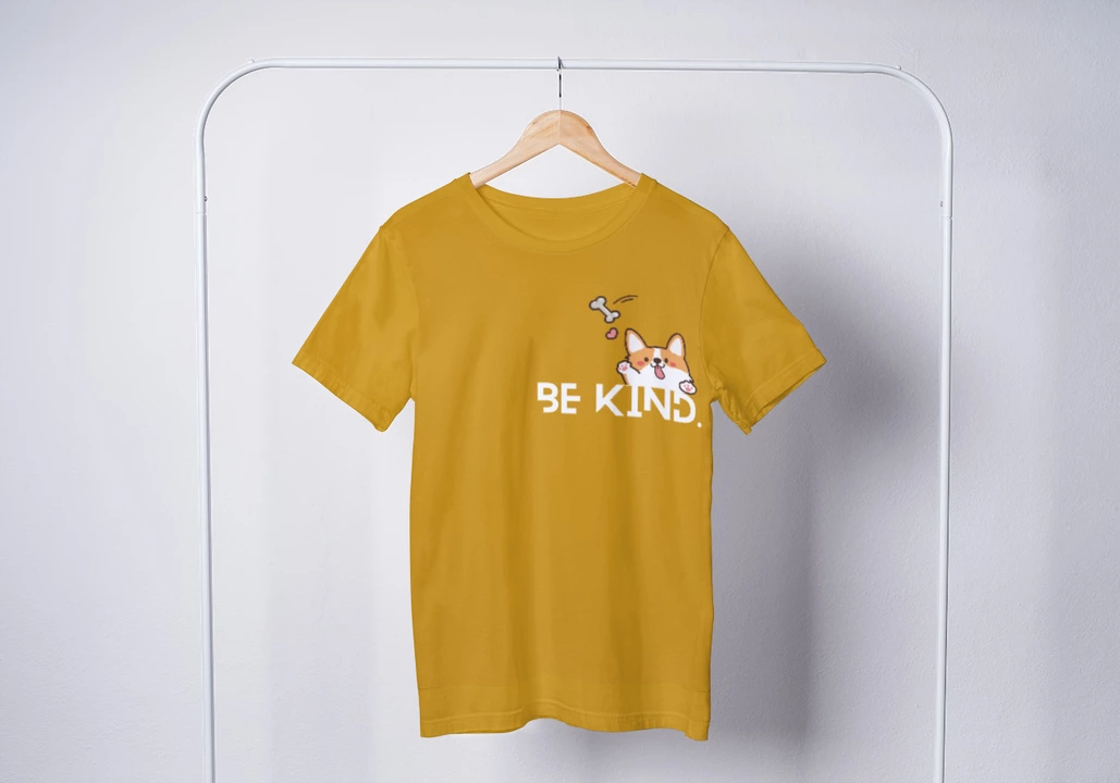 Be kind tshirt yellow cotton tshirt  uploaded by DAS ENTERPRISES on 10/17/2022