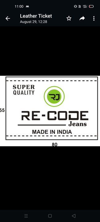 Post image Re-code jeans has updated their profile picture.