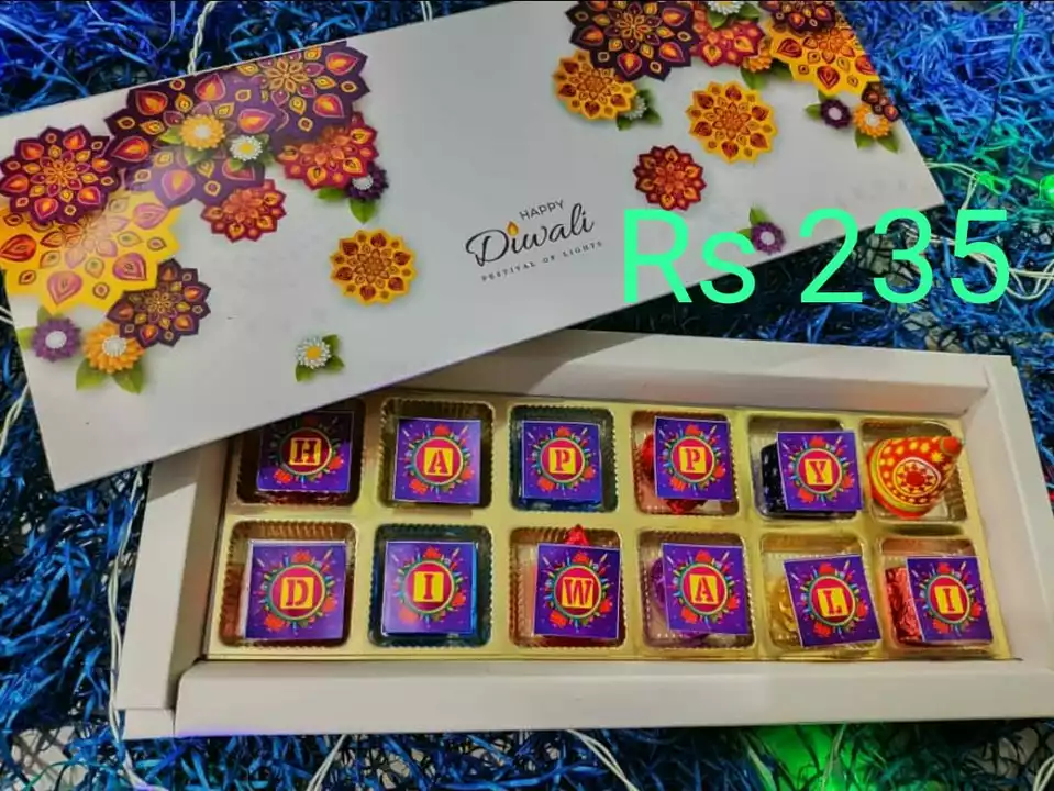 happy diwali chocolate box uploaded by business on 10/18/2022