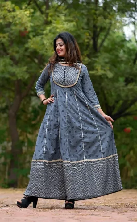 Anarkali dress with dupatta  uploaded by Guru Kripa Enterprise on 10/18/2022