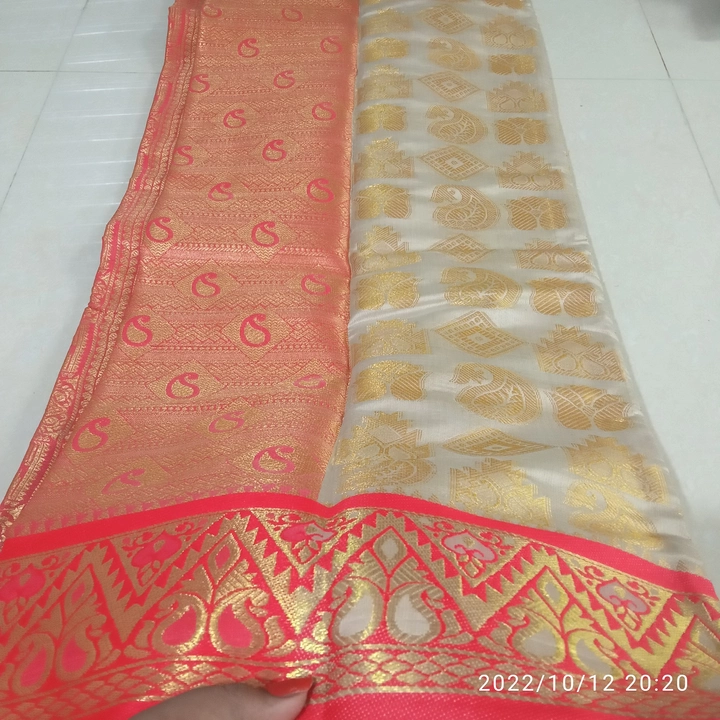 Kanjivaram saree uploaded by Kirti garments and variety stores on 10/19/2022