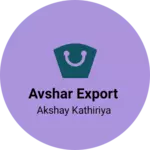 Business logo of Avshar export