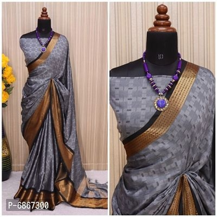 Product image with price: Rs. 299, ID: cotton-silk-jacquard-saree-with-blouse-piece-ea0ab52a
