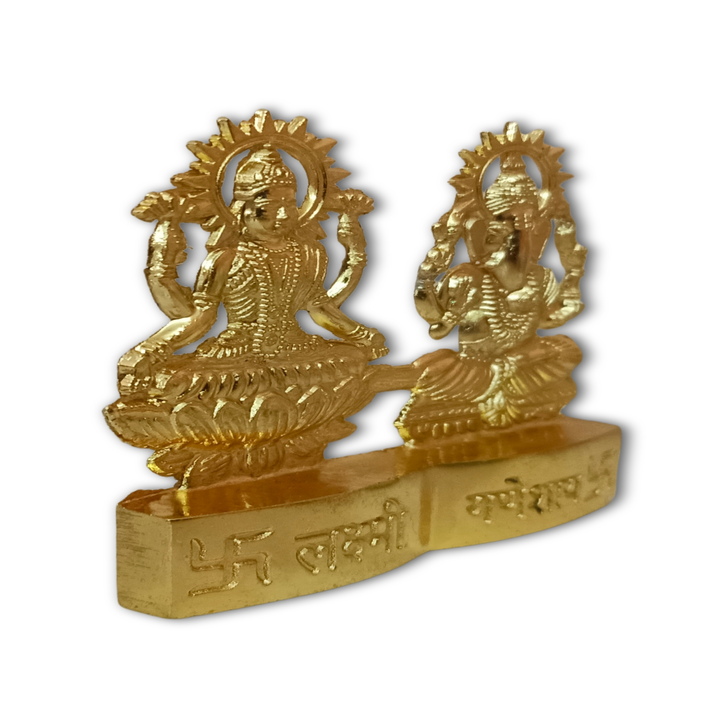 Starpion Gold Plated Laxmi Ganesh Pair Idols in Metal For Pooja Room,Home Temple Decoration  uploaded by Starpion on 10/20/2022