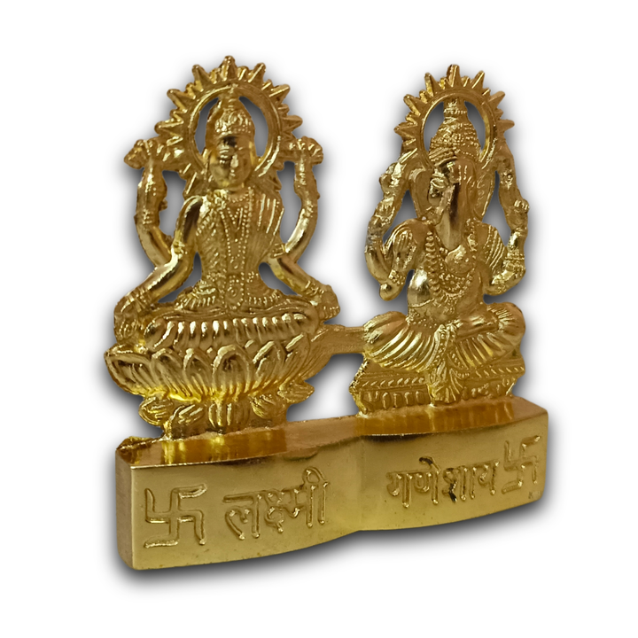 Starpion Gold Plated Laxmi Ganesh Pair Idols in Metal For Pooja Room,Home Temple Decoration uploaded by Starpion on 10/20/2022