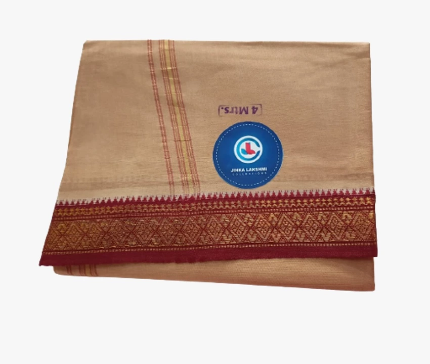 Cotton Dhoti 4 Meters Unstitched uploaded by business on 10/20/2022