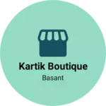 Business logo of Kartik boutique