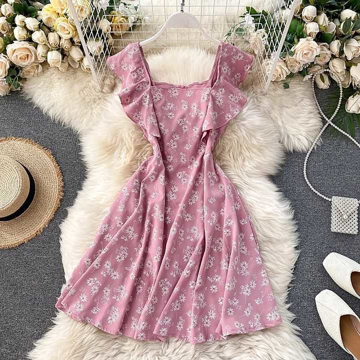 Fashion 2020 Square Collar Ruffles Daisy Flower uploaded by business on 1/12/2021