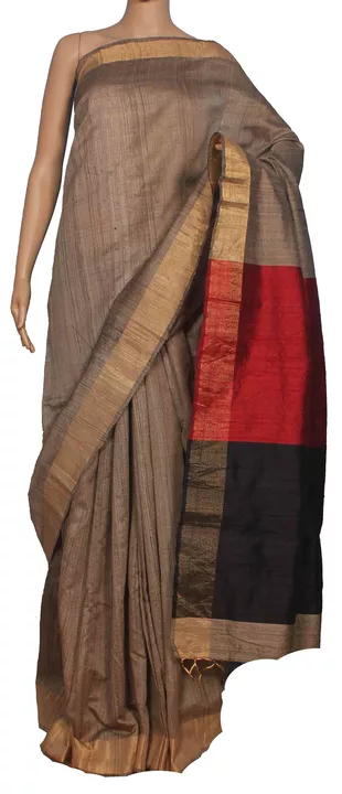 Hand woven pure tasar silk uploaded by Mani Handloom on 10/20/2022