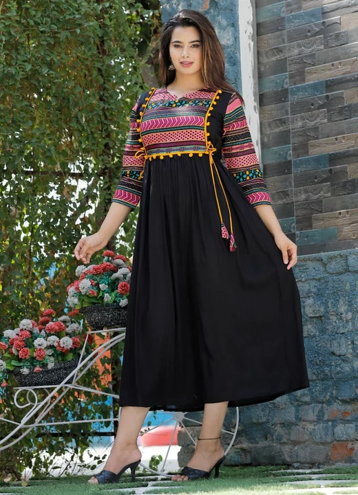 Pumpum style gown with Dori tussles uploaded by Women_wholesale_hub on 10/20/2022