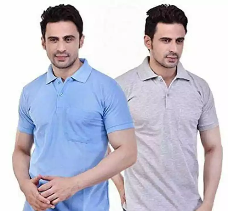 *Men's Polo T-Shirt Regular Fit Half Sleeve Multi Color Combo Pack of 2* *Price 499* *Free Shippi uploaded by SN creations on 10/21/2022
