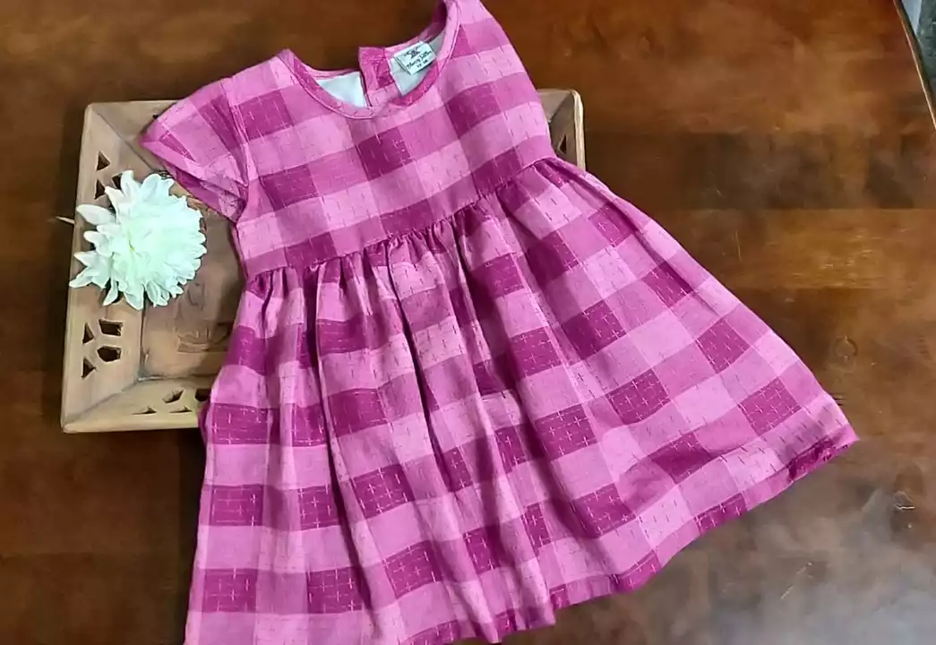 Product image with price: Rs. 350, ID: baby-frock-with-cap-sleeve-dc1d00f9