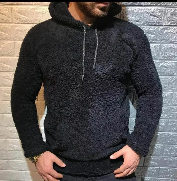 Fancy HOODIE 🔥 for *Him* 🧔🏻‍♂️ Sherpa Heavy Quality🔥 Full warm Fabric😍 101% satisfaction Quali uploaded by SN creations on 10/21/2022