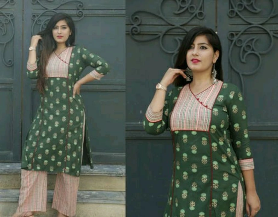 Very nice printed kurta and pant set.                  Contact me. uploaded by business on 10/21/2022