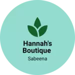 Business logo of Hannah's Boutique