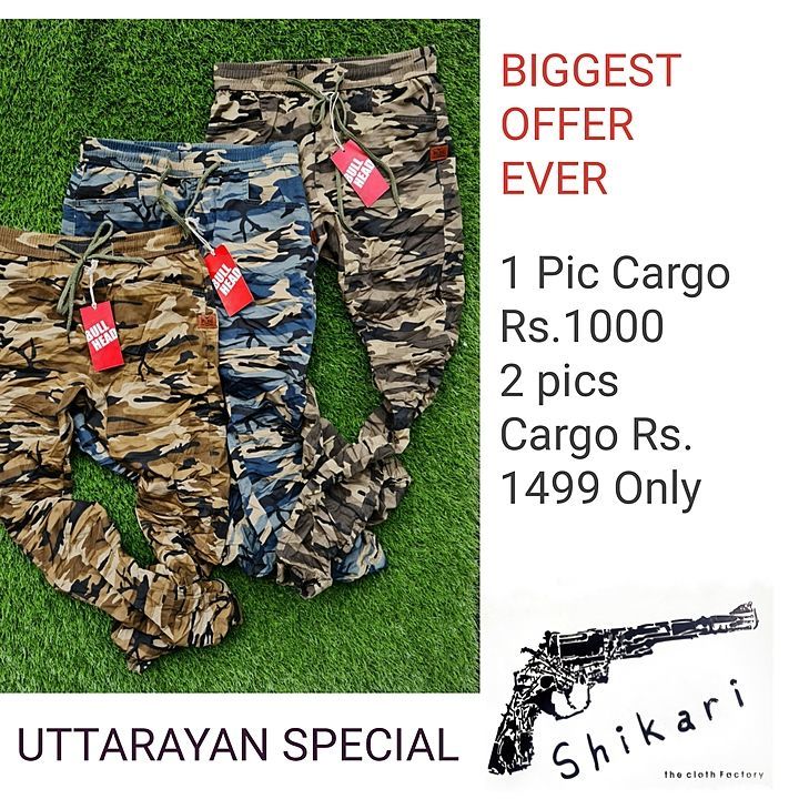 Post image BIGGEST Offer
1 Pic Cargo 1000
2 Pic Cargo 1500
*Whatsapp 9687547461 to buy*
😍😍😍😍😍