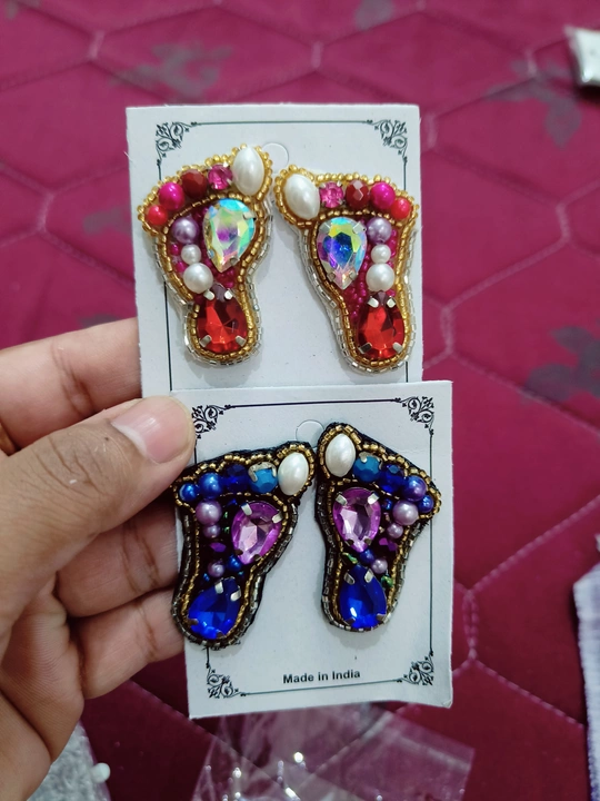 Post image Handmade beads earrings....for more details or order plz watsapp on +918824960403