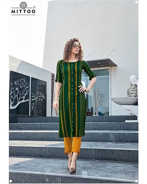 Kurti with pent  uploaded by business on 1/12/2021