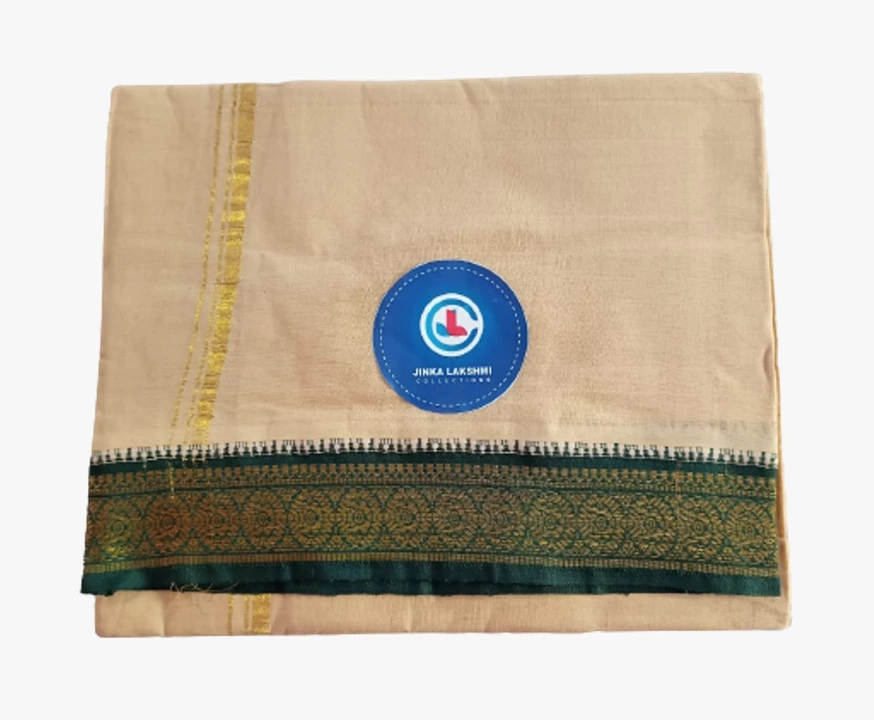 Cotton Dhoti 4 meters Unstitched uploaded by Jinka Lakshmi Collections on 10/22/2022