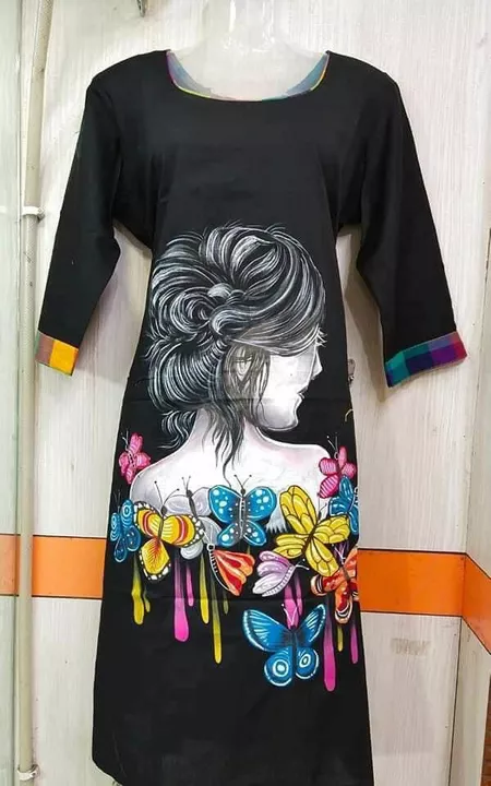 Exclusive hand paint kurti all size will customazies  uploaded by business on 10/22/2022