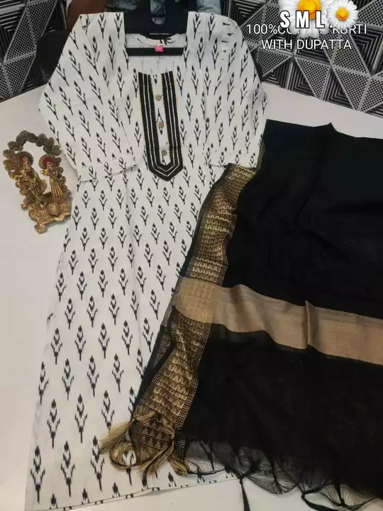 KURTI WITH dupatta set  uploaded by ALPHA creation on 10/22/2022