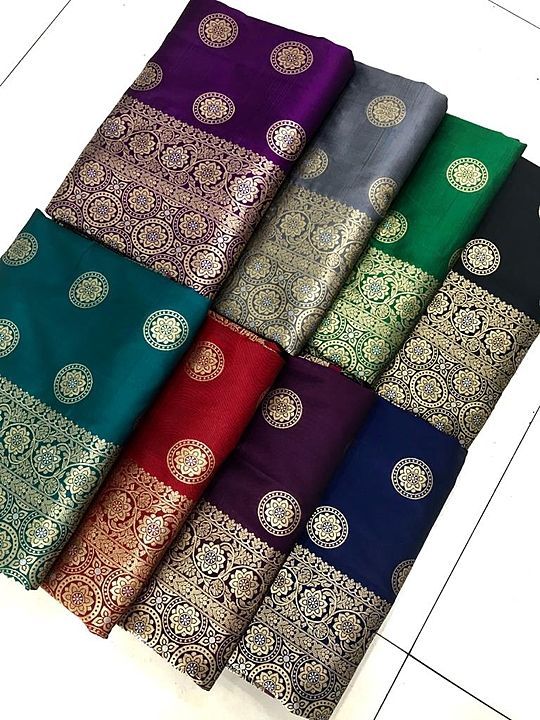 Post image *Specially made for Wedding Collection*

*NOTE: ONLINE MARKET PLACE FIRST TIME LAUNCH NICE EXTRA ORDINARY DESIGN*

*BANARASI SOFT SILK SAREE ARE ALWAYS WORN TO IMPRESS OUR NEAR ONES*

*Catalog : RITIKA*

Banasari Soft Silk Handloom Weaving Silk Saree with Rich Elegant Golden &amp; Silver Zari Wooven Border With Elegant Rich Golden Silver Zari Wooven Butta With Running Blouse with Gold Zari Border

*We always trust in quality*

Ready to ship 

*Price : ₹ 1299/-* + shipping