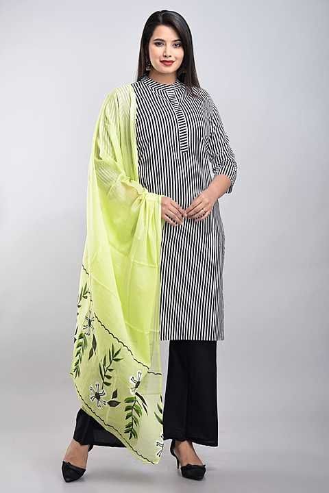Product image with price: Rs. 570, ID: kurti-plazo-with-dupatta-dd51ccd0