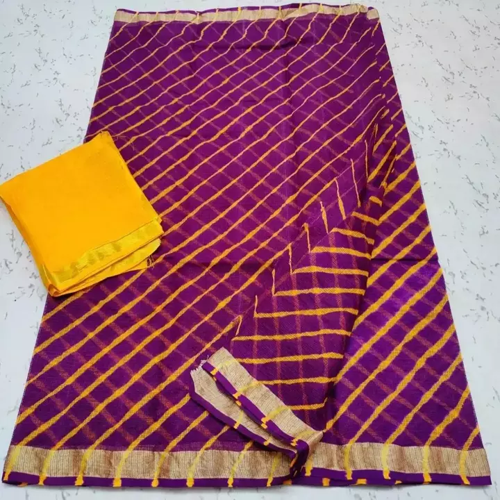 Post image Pure kota cotton

Hand bandhni lehriya  saree.

Length 5.5 mtr saree with 80 cm blouse

For more information dm us 7073306124

Price - 1300

Free shipping
