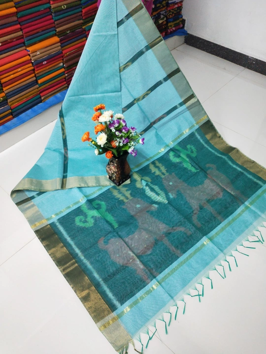 Pochampally Cotton Sarees uploaded by SKS GARMENTS on 10/24/2022