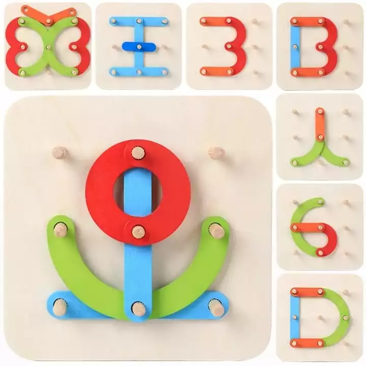 Number Alphabet Letter Wooden Puzzle Game Educational Toys Kids, Multicolor uploaded by G K engineers on 10/24/2022