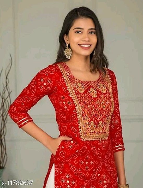 Catalog Name:*Kashvi Pretty Women Kurta Sets*
Kurta Fabric: Rayon
Bottomwear Fabric: Rayon
Fabric: N uploaded by _aap_ke_dukan on 1/13/2021
