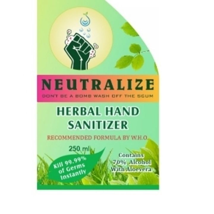 Post image Neutralize herbal hand sanitizer

Avilable in all sizes 
With mist spray pump 
Enriched with aloevera for soft &amp; nourish hands

Stay safe stay healthy