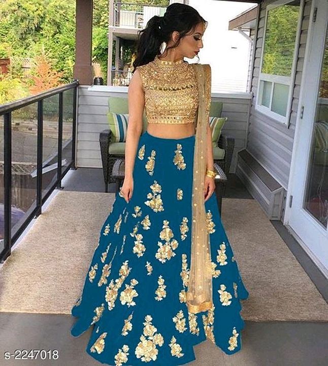 _Look beautiful and stunning in this TAFETTA SILK lehenga  uploaded by Reseller on 1/13/2021