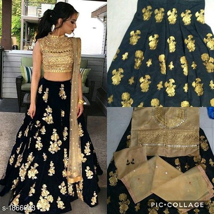 _Look beautiful and stunning in this TAFETTA SILK lehenga that is a perfect attire for you to look t uploaded by business on 1/13/2021