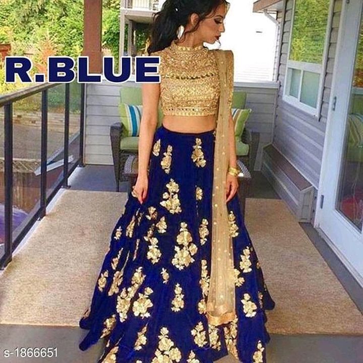 _Look beautiful and stunning in this TAFETTA SILK lehenga that is a perfect attire for you to look t uploaded by Reseller on 1/13/2021