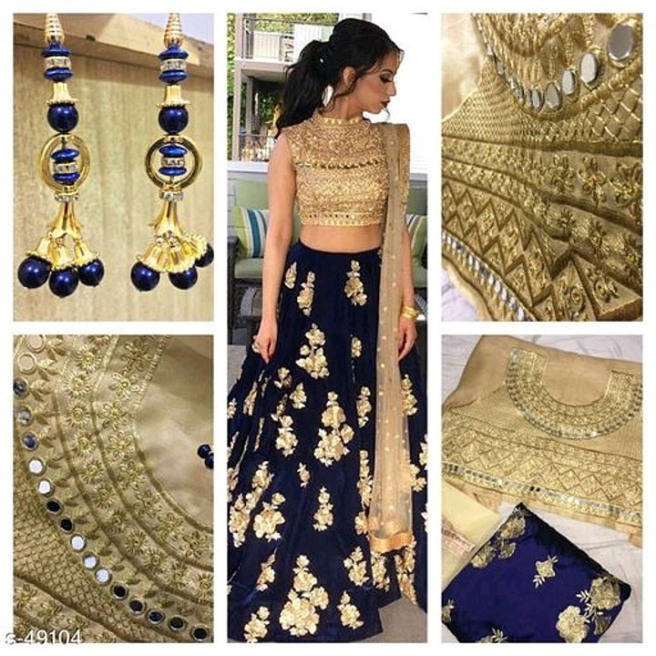 _Look beautiful and stunning in this TAFETTA SILK lehenga that is a perfect attire for you to look t uploaded by Reseller on 1/13/2021