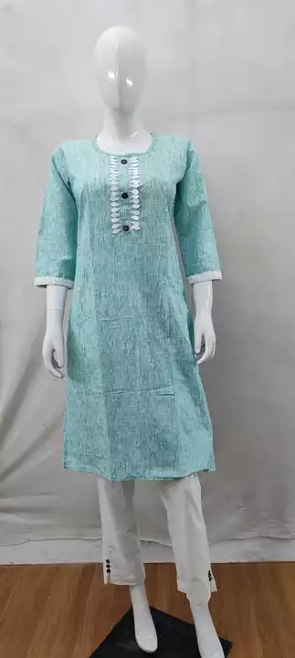 Product image with price: Rs. 499, ID: 100-linen-kurti-5d2c62fa
