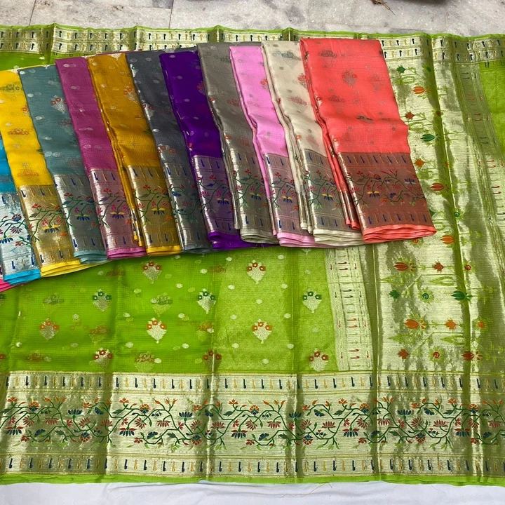 Post image Pure Kota silk saree

Hand weaving saree

Length 5.5 MTR saree with 80 cm blouse

For more information dm us 7073306124

Price - 5000 /

Free shipping