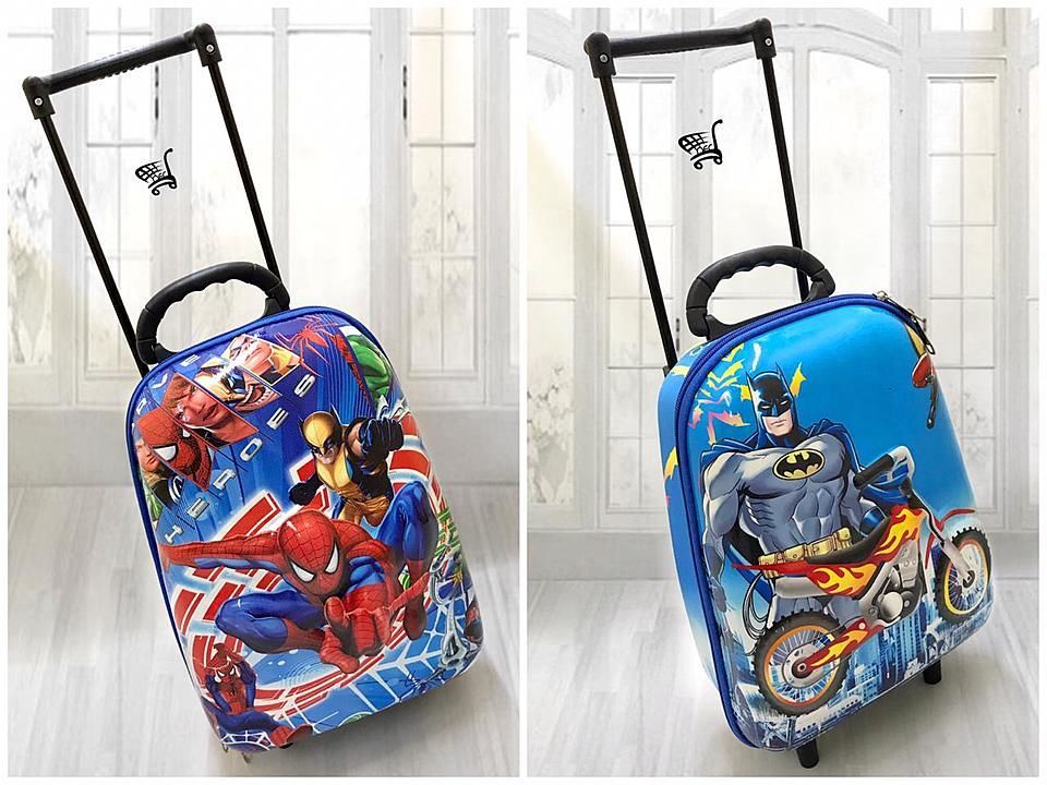 Post image *TROLLEY DISNEY KIDS BAG*
ULTIMATE QUALITY

BRAND    ::: *IMPORTED*
PRICE      ::: *800+$(180)*

*Extreme area/dtdc/bluedart ship extra*