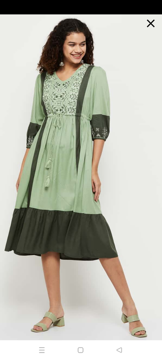 Rayon embroidery long dress with long sleeve  uploaded by business on 10/26/2022