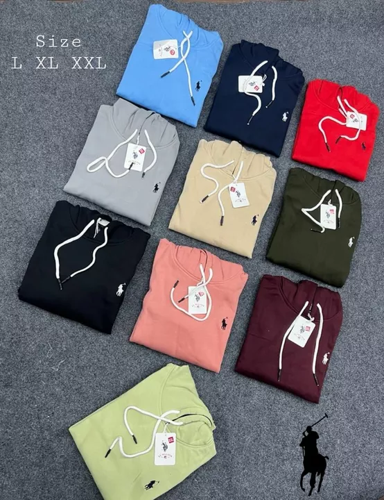 Polo t shirt hoodies full sleeve  uploaded by Panther garments - manufacturing  on 10/26/2022
