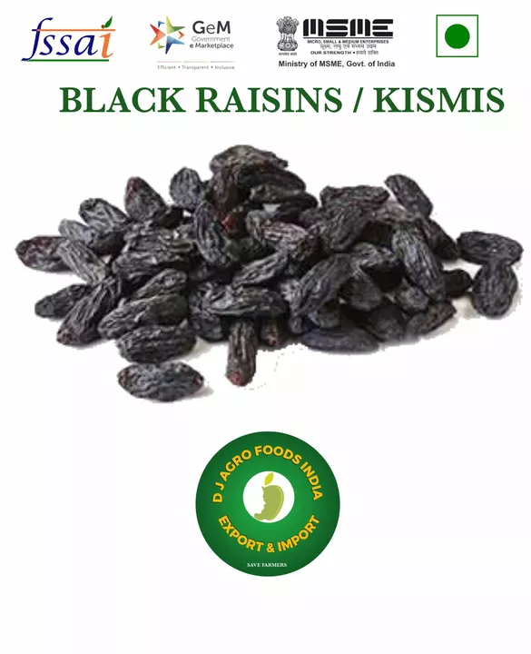 D J Agro Foods India - Black Raisins  uploaded by D J Agro Foods India on 10/26/2022