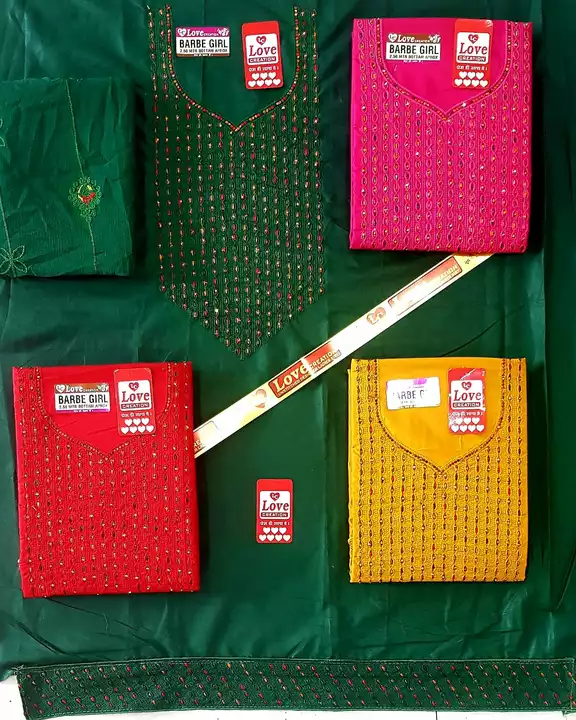 Cotton suits with dupatta work  uploaded by Uttam cloth house on 10/27/2022