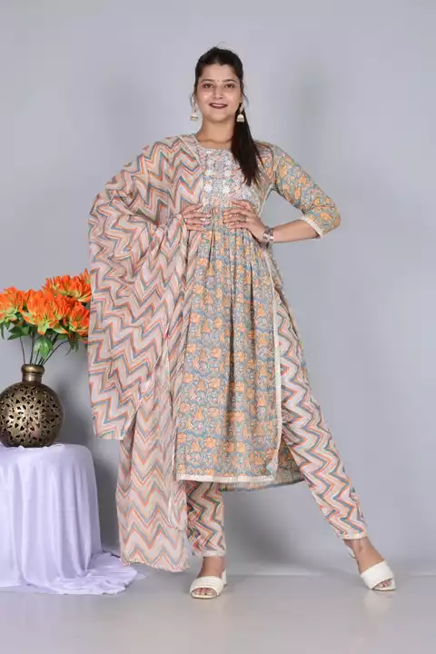 Post image Kurti pent duptta set all veriety also available 
Wholesale  please contact retailer and wholesaller 
9983333551