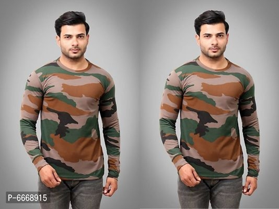 Stylish Camouflage Full Sleeve Cotton T-Shirt uploaded by business on 10/27/2022
