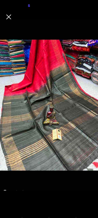 Post image All types available tussar ghicha silk saree manufacture massage on seller and customer