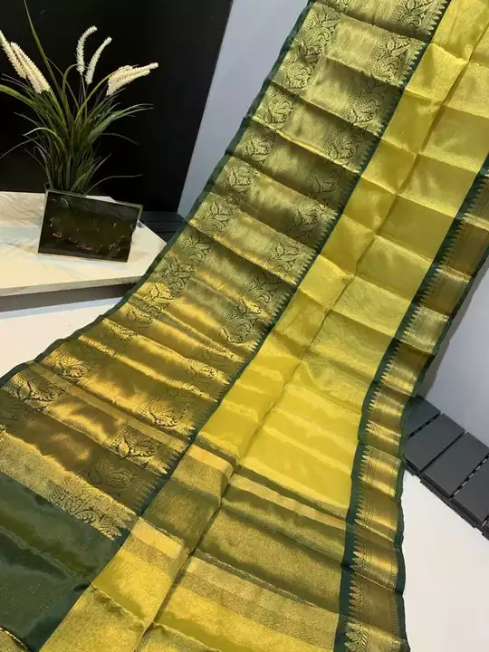 Soft tissue silk saree  uploaded by Aqsha fabric on 10/27/2022