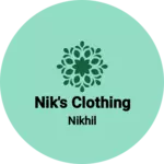 Business logo of Nik's Clothing