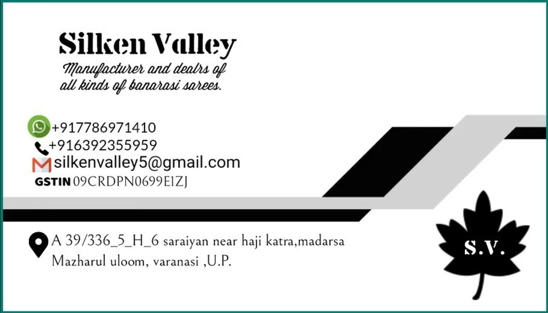 Visiting card store images of Silken Valley